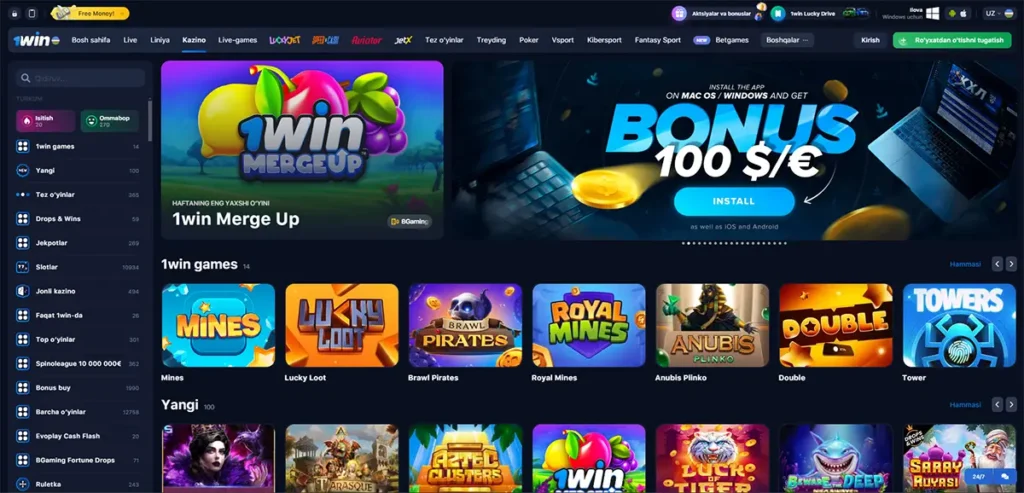 1winda-Casino-bolimining-bosh-sahifasi